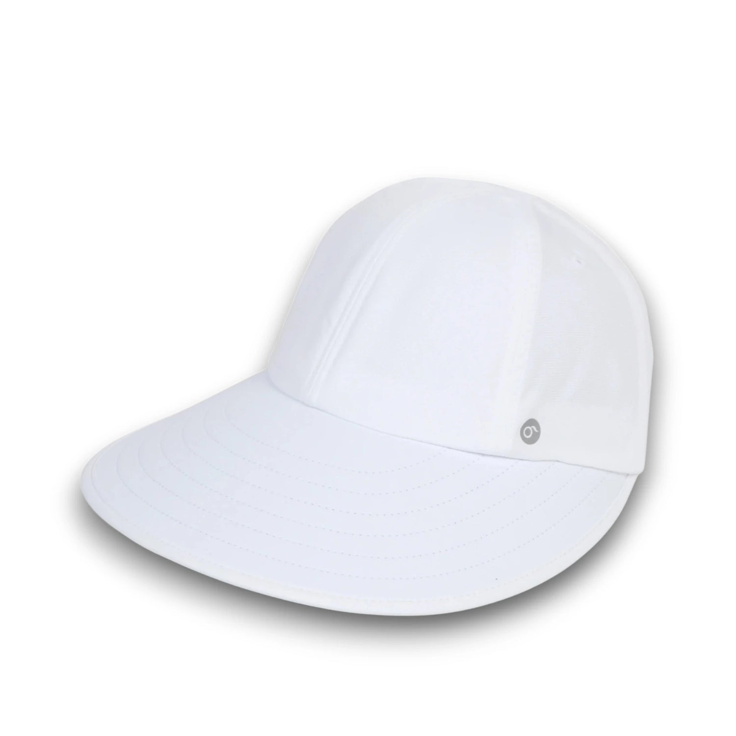 Sombrero blanco con visera extendida con protección UV garantizada
