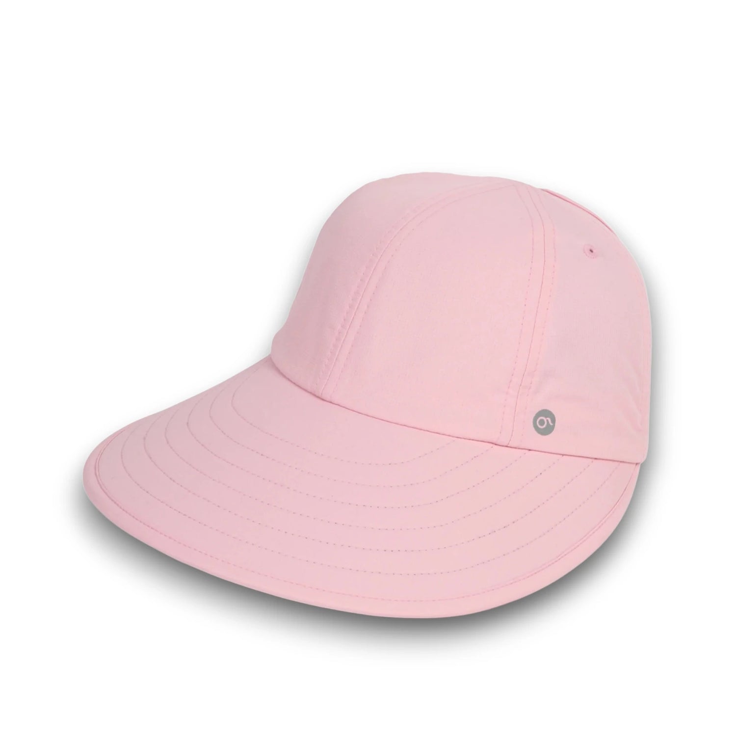 Sombrero rosa para mujer con visera amplia para protección solar